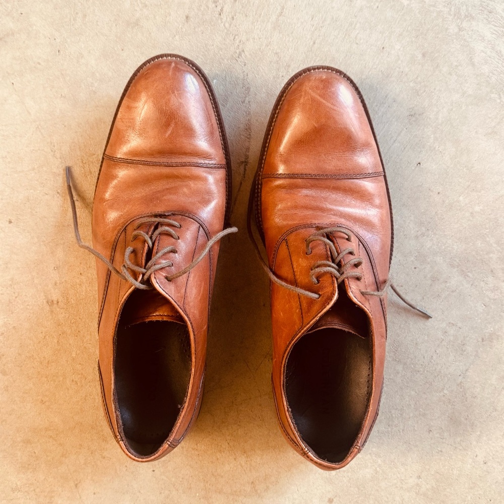 Cole Hassan Caramel and Brown Leather Men's Shoes (9M)